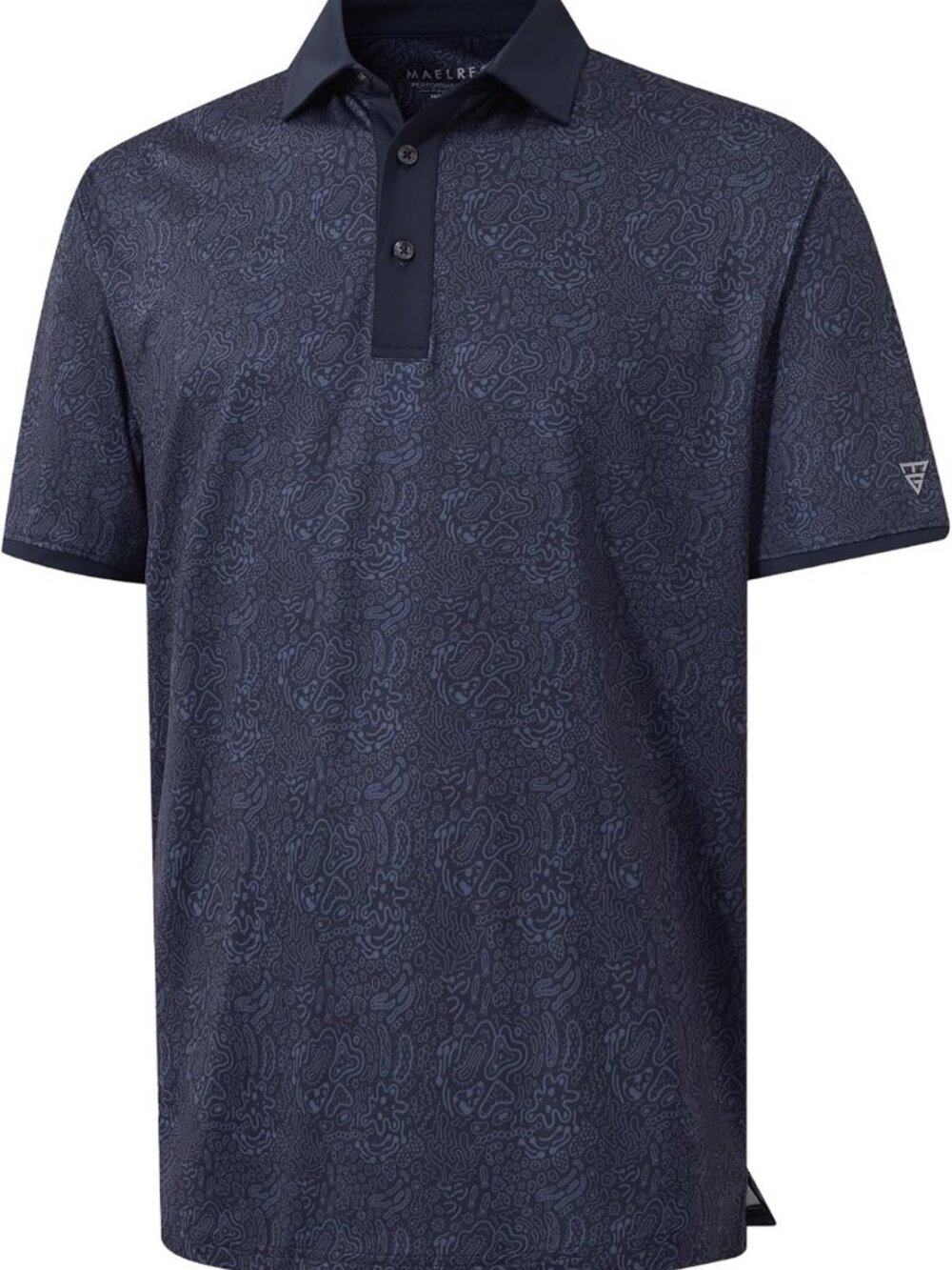 Lightweight Dry Fit Golf Polo Shirt for Men | Short Sleeve, Contrast Collar